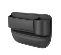 Organizer Laterale per Sedile Auto per Maserati Ghibli 2014-2024, con Portabicchieri e Porta Cavi di Ricarica, Grande capacità,B Black-Right