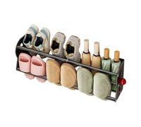 Organizer magnetico estensibile a 2 livelli, montaggio a parete, senza fori | Verticale per ingresso di casa, bagno, soggiorno, camera da letto, hotel, dormitorio, camper, balcone