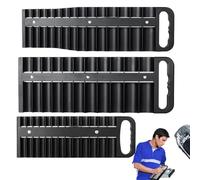 Organizer magnetico per prese, vassoio magnetico, barra magnetica aggiornata, 3 pezzi, organizer per attrezzi magnetico, resistente ABS portatile, set di attrezzi per matrimoni