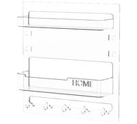 Organizer Mensola Parete Comodino Multifunzione No Foratura Richiesta Plastica T