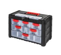 Organizer Multicase Cargo Caricatore Clienti Rosso Nero Cassetti 3 Dimensioni