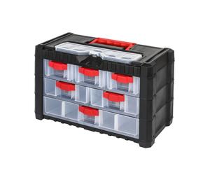 Organizer Multicase Cargo Caricatore Clienti Rosso Nero Cassetti 3 Dimensioni
