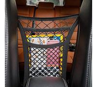 Organizer multifunzione per sedile auto, rete portaoggetti a rete con 4 ganci, braccioli e sedili, crea spazio tra i sedili per bambini e animali domestici, doppio strato