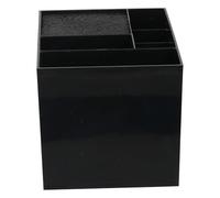 Organizer Nera Clip per Pettini in Plastica e Parrucchiere | 6 Scomparti di Diverse Misure, Grande Capacità, Divisori Multipli per Riporre Strumenti in Modo Ordinato