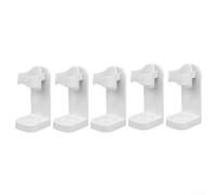 Organizer per accessori da bagno senza foratura, set da 5 pezzi compatto | Installazione senza foratura, autoadesivo, protegge le pareti, ideale per gli affitti, montaggio rapido senza attrezzi