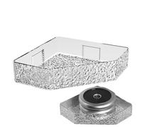 Organizer Per Angolo Da Bagno - Mensole Per Doccia Triangolari, Robusto Supporto Adesivo Per Sostenere Il Peso, Contenitore Antiruggine | Design A Drenaggio Rapido Per Cucina, Balcone, Bagno, Soggiorn