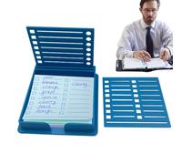 Organizer per appunti - Stencil versatile da scrivania, da scrivania, da scrivania, supporto per appunti appiccicosi con modello per autoadesivi da 7,6 x 7,6 cm