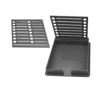 Organizer per appunti - Stencil versatile da scrivania - Porta foglietti adesivi per insegnanti con modello, materiale scolastico doppio inserto autoadesivo scatola portaoggetti per scrivania
