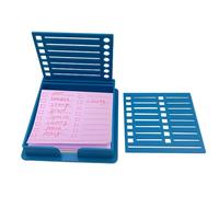 Organizer per appunti, supporto per appunti adesivi da scrivania, versatile supporto per stencil di adesivi per insegnanti, supporto per insegnanti, con stencil, da