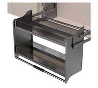 Organizer Per Armadietti Con Ripiano Estraibile, Organizer Per Armadietti Estraibili A 2 Livelli, Ripiano Estraibile Per Armadietti, Salvaspazio, Adatto Per Mobili Da Cuc-One Color-713x545x260mm