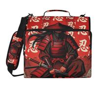 Organizer per articoli scolastici a 3 anelli da 3,8 cm con tracolla Y2k Samurai Sword Japan Manga Anime include tasca con cerniera per organizzatori di scuole medie di suministros escolares
