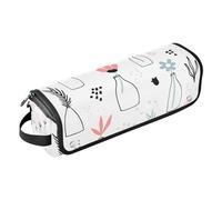 Organizer per attrezzi 2 in 1 con tappetino resistente al calore, borsa per il trasporto, ferro arricciacapelli piatto, organizer impermeabile per piastre liscianti, ferro arricciacapelli, borsa da