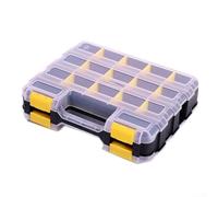 Organizer per attrezzi con 34 scomparti regolabili per riporre in modo efficiente dadi e viti (giallo)