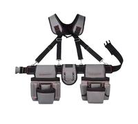 Organizer per attrezzi da falegname di forza industriale, design multi tasca con passante per martello e sistemi di distribuzione del peso, cintura per attrezzi resistente per uomini