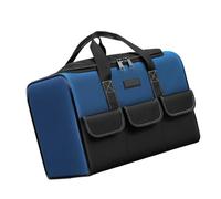 Organizer per attrezzi impermeabile ispessito con manici rinforzati, design multi scomparto, adatto per meccanici, borsa a mano multi tasca