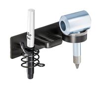 Organizer per attrezzi per capelli - Portaoggetti a parete, Appendino per ferro arricciacapelli con vassoio, Porta asciugatrice con gancio, Portaoggetti per il bagno Design pratico, Strumenti per acco