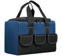 Organizer per attrezzi, resistente all'acqua, con modulo hardware con cerniera, custodia Oxford spessa per lavori in cantiere, riparazione elettrica, manutenzione