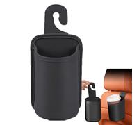 Organizer per auto in pelle - Portabevande sul sedile posteriore, appendiabiti da viaggio | 4,13 x 9,84 pollici, scatola portaoggetti per auto, portabottiglie per veicolo multi-tasca, design