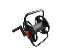 Organizer per avvolgitubo da giardino, tubo in metallo da 15 m e ripiano in polipropilene per irrigazione esterna e pulizia auto, design compatto nero per risparmiare spazio in cortile e uso domestico