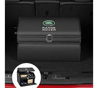 Organizer per Bagagliaio, Copertura Pieghevole, per Land Rover Freelander L2 LF Range Rover Evoque 3 4 Discovery Velar, Borsa portaoggetti da Viaggio in Pelle per Viaggio in Campeggio,Blac-k-M