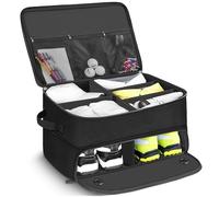Organizer Per Bagagliaio Da Golf A 2 Livelli, Armadietto Da Golf Per Auto Con Scomparto Ventilato Separato Per 2 Paia Di Scarpe, Contenitore Da Golf Per Palline, Tee, Abbigliamento, Guanti, Accessori