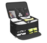 Organizer per bagagliaio da golf a 2 strati, impermeabile, con scomparto per scarpe ventilato, borsa pieghevole per oggetti da golf, portatile, unisex, per segnapunti e scarpe