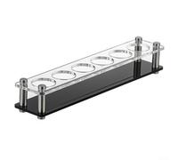 Organizer per bicchieri a 12 fori, stabile con viti in acciaio inox (6 fori | Per acrilico premium, 6 fori, 3,8 cm di diametro, ideale per bar, terrazze, facile da montare