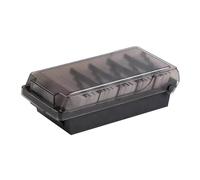 Organizer per biglietti da visita - Scatola portaoggetti con capacità di 500 carte, divisori alfabetici dalla A alla Z, cinque scomparti separati, ampio supporto da tavolo, PP resistente |