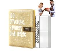 Organizer per bilancio A6, 100 buste, raccoglitore per il tracciamento del risparmio, facile da finanziare, portatile Bill Tracker Journal con di reddito
