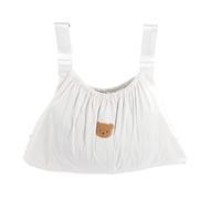 Organizer per borsa per passeggino Borsa per pannolini per bambini riutilizzabile Modello di orso carino Organizzatore universale per passeggino per mamma che allatta Viaggio all'asilo(beige)