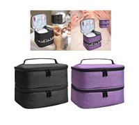 Organizer Per Borsa Porta Smalto A Doppio Strato Borsa Per Trucco Portatile 2x