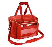 Organizer per Borse a Maglia: Grande capacità, Design a più Scomparti, Tracolla Regolabile, Dimensioni 36,5 x 24 x 27,99 cm, per Attrezzi, Ganci, Aghi, Fili, Donna, Madre,