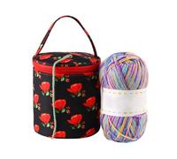 Organizer per borse all'uncinetto, borsa per progetti a maglia | Organizer per borse all'uncinetto in tessuto Oxford con cerniera | Organizzatore per conservare filati, borsa portatile per filati