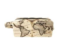 Organizer per borse per trucchi,borse per cosmetici da donna,mappa del mondo della strada della bussola,piccola custodia per trucchi