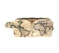 Organizer per borse per trucchi,borse per cosmetici da donna,mappa del mondo della strada della bussola,piccola custodia per trucchi