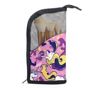 Organizer per borse per trucchi,borse per cosmetici da donna,Unicorni Nuvole Arcobaleno amore,piccola custodia per trucchi