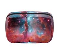 Organizer per borse per trucchi,borse per cosmetici da donna,Universo dello spazio della nebulosa colorata,piccola custodia per trucchi