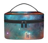 Organizer per borse per trucchi,borse per cosmetici da donna,Universo dello spazio della nebulosa colorata,piccola custodia per trucchi