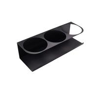 Organizer per bottiglie d'acqua e portabicchieri per frigorifero, organizer 2 in 1, compatibile con portabicchieri da 1,18 l, supporto per frigorifero Fo VyL497 (nero, 10 x 7,5 x 30 cm)