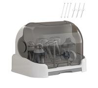 Organizer per bottiglie | Grande organizer per bottiglie con coperchio, contenitori antipolvere per pompa di alimentazione dispensa piano di lavoro - armadio cucina bagno camera da ufficio asilo
