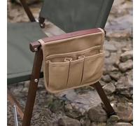 Organizer per braccioli di sedie da campeggio - Borsa portaoggetti laterale per sedie da spiaggia, borsa pieghevole per sedia da esterno con 4 tasche, 33 cm di lunghezza x 25 cm di larghezza