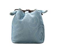 Organizer per bustine di tè - coulisse estetica portatile ricamata, tasca per tè ricamata, per donne, casa, ufficio, viaggi, vacanze, campeggio, picnic, viaggi su strada