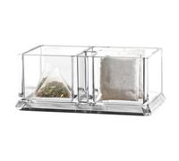 Organizer per bustine di tè in acrilico, contenitore trasparente impilabile per capsule di caffè, dolcificanti, per ristoranti, piccoli sacchetti per salse, sacchetti di zucchero,