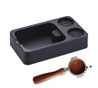 Organizer per caffè espresso con scatola bussante, porta filtro per caffè per casa e caffè, strumento multifunzionale moderno per caffè, cucina, bar e stazioni di birra, colore bianco e nero