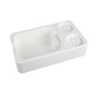 Organizer per caffè espresso con scatola bussante, porta filtro per caffè per casa e caffè, strumento multifunzionale moderno per caffè, cucina, bar e stazioni di birra, colore bianco e nero