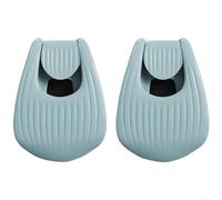 Organizer per canna da pesca, 10 pezzi, con struttura in plastica EVA e PVC, progettato per un montaggio sicuro della canna in qualsiasi posizione, lungo due canne leggere (blu)