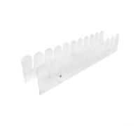 Organizer per cappelli in acrilico trasparente, moderno espositore per tappi bianchi, robusto ripiano in resina per accessori, soluzione compatta per montaggio a parete per piccoli spazi domestici