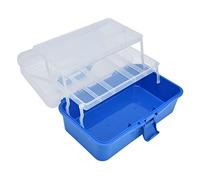 Organizer per Cassetta degli Attrezzi, Organizer per Cassetta degli Attrezzi con Vassoio Organizer e Coperchio Trasparente Organizer per Attrezzi Portatile Pieghevole a 3 Strati