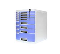 Organizer per cassetti da scrivania a 8 strati, bloccabile, per dati, ufficio, riservatezza, ufficio, scrivania, cassetto, organizer blu (30 cm, 45 cm, 17,5 cm) (dimensioni: 8 strati)