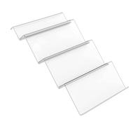 Organizer per cassetti delle spezie, Organizer per spezie da Cucina, portaspezie Obliquo, per spezie, Sale, complementi, spezie, scaffali Trasparenti e Neri
